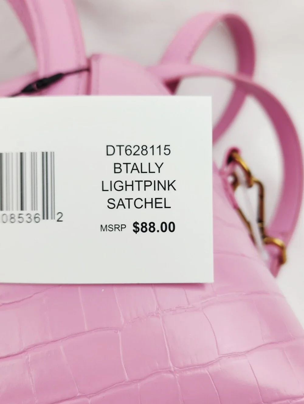 Steve Madden BTally Light Pink Satchel Handbag